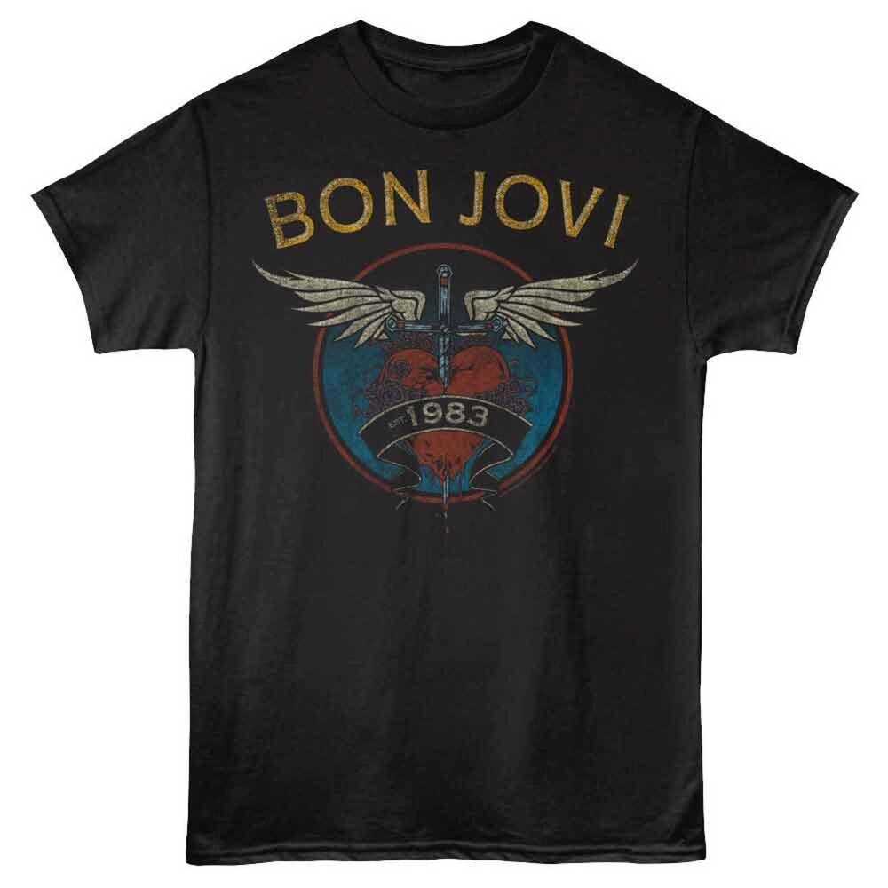 Bon Jovi Est 1983 Black T-Shirt